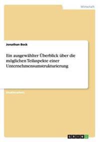 Ein ausgewählter Überblick über die möglichen Teilaspekte einer Unternehmensumstrukturierung