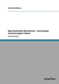 Kirjan kansi "Egon Ranshofen-Wertheimer - Chronologie Eines Bewegten Lebens"