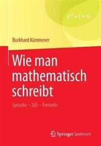 Wie man mathematisch schreibt