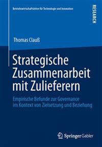 Strategische Zusammenarbeit mit Zulieferern