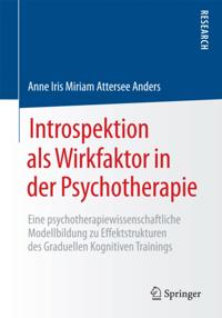 Introspektion als Wirkfaktor in der Psychotherapie