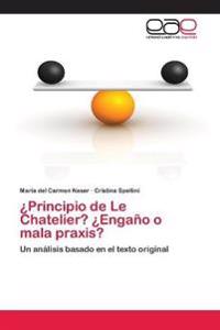 ¿Principio de Le Chatelier? ¿Engaño o mala praxis?