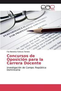Concursos de Oposición para la Carrera Docente