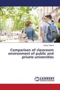 Comparison of classroom environment of public and private universities