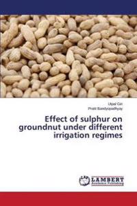Effect of sulphur on groundnut under different irrigation regimes
