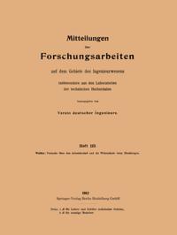 Forschungsarbeiten auf dem Gebiete des Ingenieurwesens