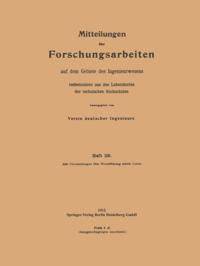 Forschungsarbeiten auf dem Gebiete des Ingenieurwesens