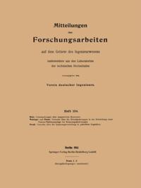 Forschungsarbeiten auf dem Gebiete des Ingenieurwesens