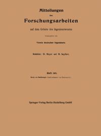 Forschungsarbeiten auf dem Gebiete des Ingenieurwesens