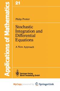 Stochastic Integration and Differential Equations