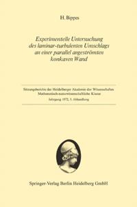 Experimentelle Untersuchung des laminar-turbulenten Umschlags an einer parallel angeströmten konkaven Wand