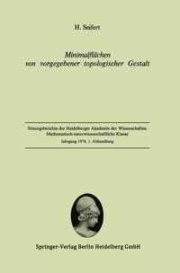 Minimalflächen von vorgegebener topologischer Gestalt