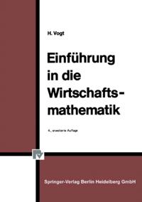 Einführung in die Wirtschaftsmathematik