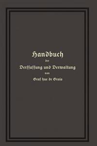 Handbuch der Verfassung und Verwaltung in Preußen und dem Deutschen Reiche