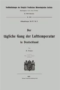 Der tägliche Gang der Lufttemperatur in Deutschland