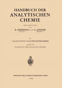 Handbuch der analytischen Chemie   Handbook of Analytical Chemistry