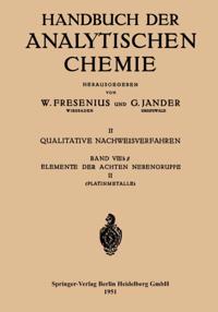 Handbuch der analytischen Chemie   Handbook of Analytical Chemistry