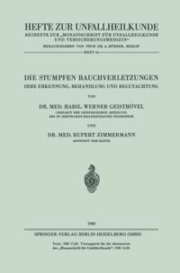Hefte zur Unfallheilkunde