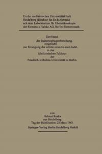 Der Stand der Bakteriophagenforschung