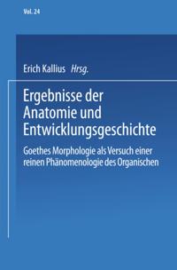 Ergebnisse der Anatomie und Entwicklungsgeschichte