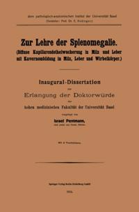 Zur Lehre der Splenomegalie