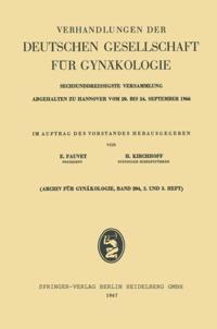 Verhandlungen der Deutschen Gesellschaft für Gynäkologie