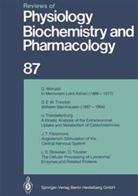 Reviews of Physiology, Biochemistry and Pharmacology
