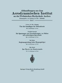 Abhandlungen aus dem Aerodynamischen Institut an der Technischen Hochschule Aachen