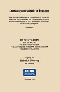 Lautbildungsschwierigkeit im Deutschen
