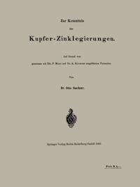 Zur Kenntnis der Kupfer-Zinklegierungen