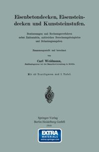 Eisenbetondecken, Eisensteindecken und Kunststeinstufen