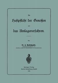 Die Haftpflicht der Genossen und das Umlageverfahren