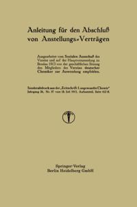 Anleitung für den Abschluß von Anstellungs-Verträgen