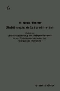 Einführung in die Rechtswissenschaft