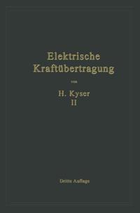 Die Niederspannungs- und Hochspannungs-Leitungsanlagen