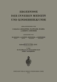 Ergebnisse der Inneren Medizin und Kinderheilkunde. Neue Folge   Advances in Internal Medicine and Pediatrics