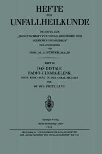 Hefte zur Unfallheilkunde