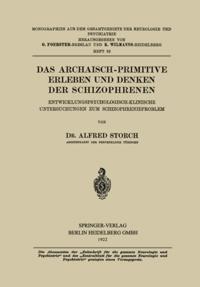 Monographien aus dem Gesamtgebiete der Neurologie und Psychiatrie