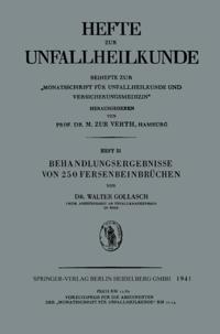 Hefte zur Unfallheilkunde