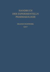 Handbuch der Experimentellen Pharmakologie