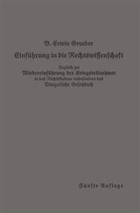 Einführung in die Rechtswissenschaft