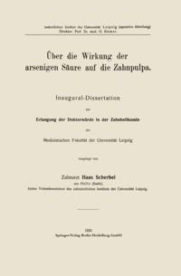 Über die Wirkung der arsenigen Säure auf die Zahnpulpa