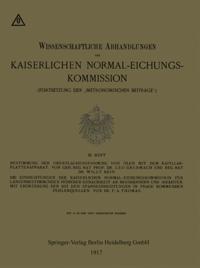 Bestimmung der Oberflächenspannung von Ölen mit dem Kapillar-Plattenapparat