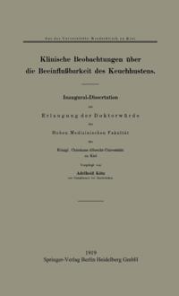 Klinische Beobachtungen über die Beeinflußbarkeit des Keuchhustens