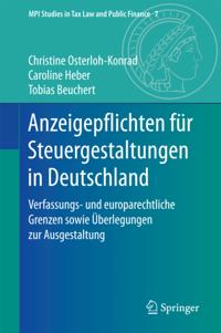 MPI Studies in Tax Law and Public Finance