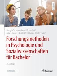 Forschungsmethoden in Psychologie und Sozialwissenschaften für Bachelor