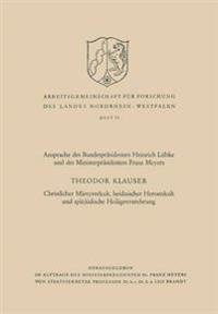 Christlicher Märtyrerkult, heidnischer Heroenkult und spätjüdische Heiligenverehrung