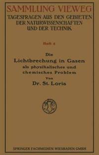 Bokomslag för "Die Lichtbrechung in Gasen als Physikalisches und Chemisches Problem"