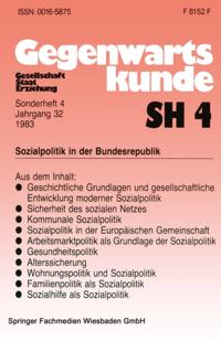 Gegenwartskunde - Sonderheft