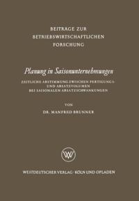Beiträge zur betriebswirtschaftlichen Forschung
